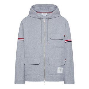 톰 브라운 후드 집업 재킷, 그레이계열, Numeric 3(KR 105)