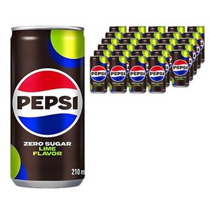 펩시 제로슈거 라임향, 210ml, 60개
