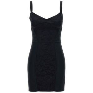 돌체앤가바나 플로럴 레이스 코르셋 슬립 드레스, 블랙계열, Italy 46(KR 77)