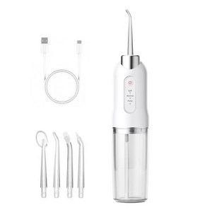 AOSS 방수 휴대용 무선 구강세정기+전용팁4종 세트