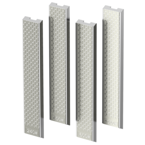 XARILK 샤프너 호환 4단계 다이아몬드 숫돌 세트 알루미늄 베이스 240/400/600/1000 그릿