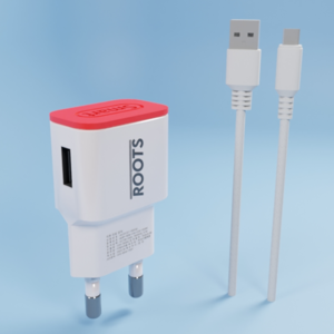 디에이치몰 루츠 국내생산 USB 1포트 저전압 DC 5V 2A 저전력 저속충전 어댑터 충전기, C타입케이블포함, 1개