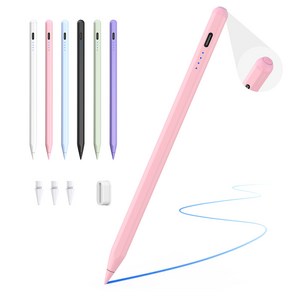 JAMJAKE 아이패드 호환 스타일러스 펜슬 스마트 터치펜 초미세 펜촉 USB-C 충전식 SP8