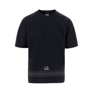 C.P.컴퍼니 반소매 로고 티셔츠, 블랙계열, Standard L(KR 105)