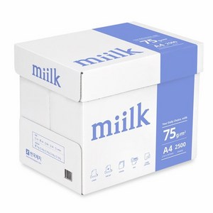 밀크 75g 1박스, 2500매, A4