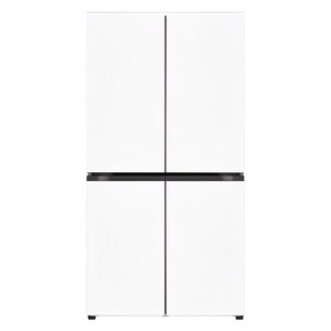 [색상선택형] LG전자 오브제컬렉션 870L 베이직 상냉장 하냉동 프리스탠딩 4도어 메탈 디오스 냉장고 방문설치