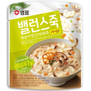 샘표 밸런스 새송이 연근 야채죽, 280g, 2개