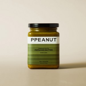 피피넛 100% 피스타치오 버터 크림 스프레드 크런치 그레인, 4개, 400g