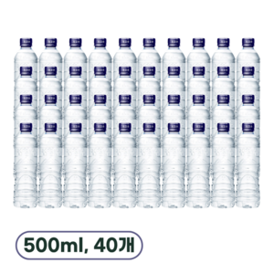 평창수 무라벨 생수, 500ml, 40개