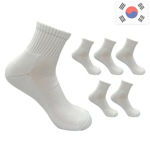 비바슈슈 여성용 더블 쿠션 러닝 스포츠 무지 단목 양말 6켤례 (230~250mm)