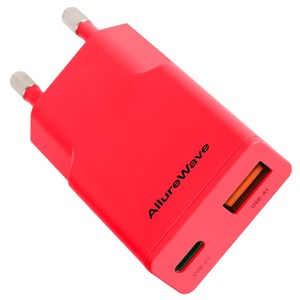 얼루어웨이브 초슬림 Gan PD3.0 PPS 30W 2포트 C타입 초고속 충전기 듀얼 포트 어댑터