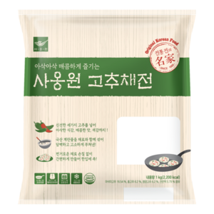 사옹원 고추채전 1kg, 3개