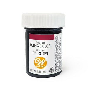 윌튼 아이싱칼라 크리스마스레드, 28g, 1개