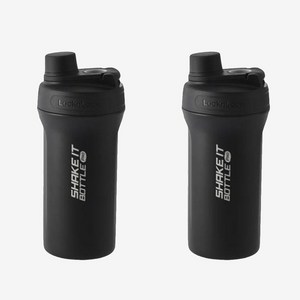 락앤락 쉐이킷보틀 프로 스테인리스, 블랙, 650ml, 2개