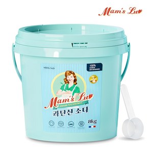 맘스럽 과탄산소다 버킷 8kg 스푼포함 초대용량 프리미엄 1등급원료 산소계표백제, 1개