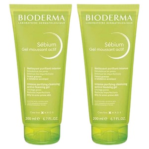 바이오더마 세비엄 젤 무쌍 액티프 클렌징 젤, 200ml, 2개