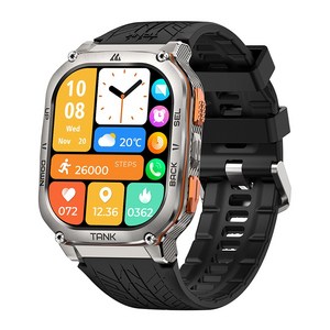 2025년형 KOSPET TANK M3 Ultra GPS 스마트워치 남성용 방수 5ATM AMOLED AOD 480mAh 디지털 블루투스 통화 기능