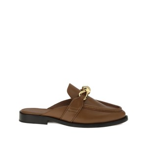 보테가 베네타 아스테어 매듭 디테일 레더 뮬, Europe 38(KR 250), 브라운계열