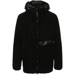 C.P.컴퍼니 고글 디테일 후드 집업 재킷, 블랙계열, Italy 50(KR 105)