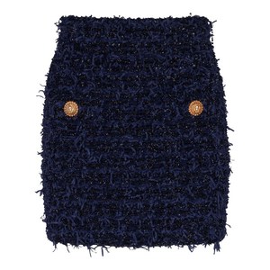 발망 트위드 미니 스커트, 블루계열, France 36(KR 55)