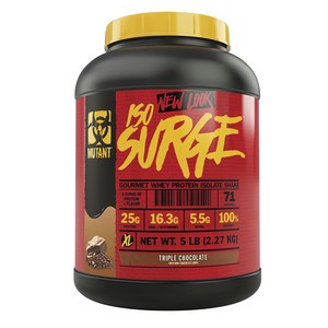 뮤턴트 서지 고메 웨이 프로틴 아이솔레이트 셰이크 트리플 초콜릿