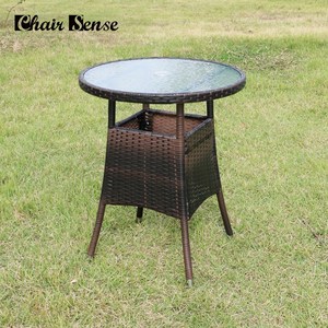 체어센스 나폴리 테이블 원형 야외용 라탄 정원 마당 옥상 테라스 베란다 카페 펜션 파라솔, 나폴리테이블