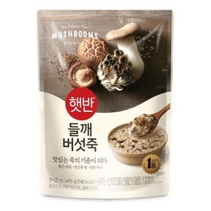 비비고 들깨버섯죽, 420g, 5개