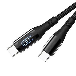 아이이피 i703 디스플레이 100W PD USB C to C 초고속 충전케이블 i703 CtoC 케이블