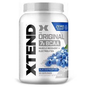 엑스텐드 더 오리지널 7G BCAA 파우더 머슬 리커버리 + 엘렉트롤리츠 블루 라즈베리 아이스, 1.215kg, 1개
