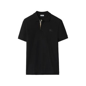 버버리 logo-embroidered polo shirt, 블랙계열, Mid standard XXXL(KR 125)