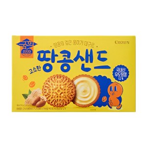 크라운 고소한 땅콩샌드, 279g, 10개