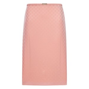 구찌 GG-jacquard midi skirt, 핑크계열, Italy 42(KR 66)