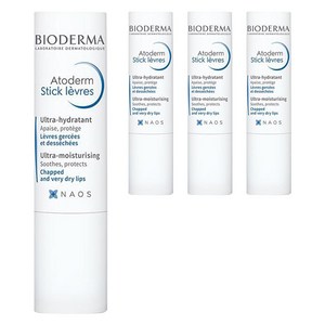 바이오더마 아토덤 립스틱, 4g, 4개