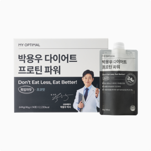마이옵티멀 박용우 다이어트 프로틴 쉐이크 흑임자 식사대용