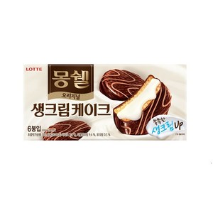 몽쉘 생크림케이크 오리지널, 204g, 6개