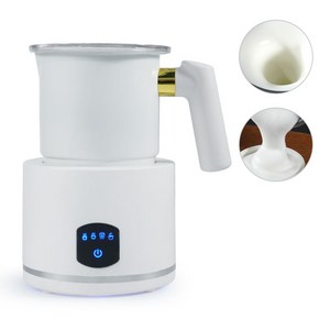 Detao 스텐 우유 거품기 라떼거품기 홈카페 우유거품기 밀크프로더 304스텐 화이트