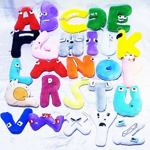 20cm 고리 알파벳 로어 인형 레인보우프렌즈 Alphabet Lore 학교학습 크리스마스선물 영어인형 수업 교육 가방고리 이니셜, T