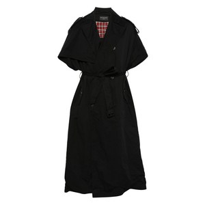 발렌시아가 후드 트렌치코트