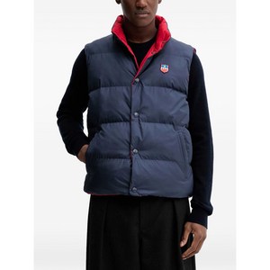 발리 버튼 퀼팅 리버서블 베스트, 블루계열+레드계열, L(KR 105)