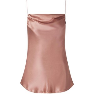 발망 카울 넥 새틴 탑, 핑크계열, France 38(KR 66)