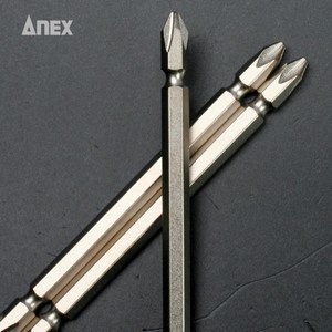 강력비트 하이퍼비트 전동드릴 드라이버 비트날 ANEX AH-14M 2x65mm 2x110mm 토션 육각 빗트 일자 십자, 2mmx65mm, 1개