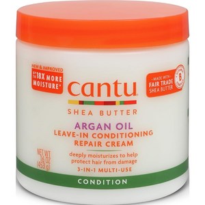 Cantu 아르간 오일 리브-인 컨디셔닝 리페어 크림, 453g, 1개