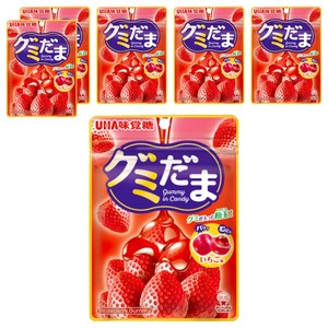 UHA 맛각당 구미다마 딸기 55g×6봉지, 6개