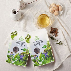 [도두맘]마법의 블랙 작두콩차 320g (80g x 4팩), 1세트, 80g, 4팩