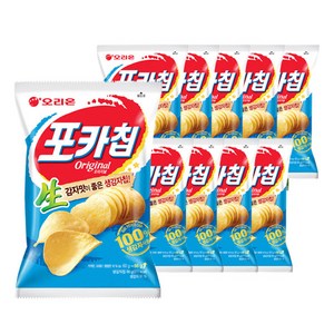 오리온 포카칩 오리지널, 66g, 10개