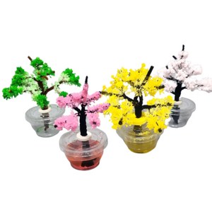 요소결정 벚꽃나무 만들기(5인용)(핑크/노랑/초록), 5인용, 핑크