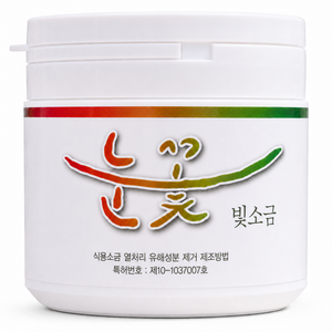 눈꽃빛 미네랄 용융소금 1000도 천일염 소금물 알칼리 소금, 500g, 1개