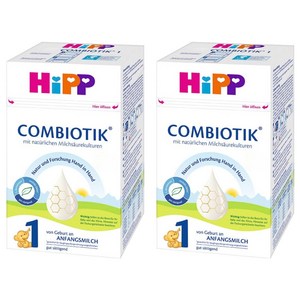 힙 콤비오틱 전분 분유 1단계, 600g, 2개