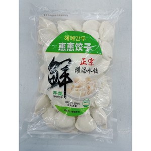 <자매중국식품> jiaozi 중국만두 혜혜만두 샐러리돼지고기속 쭈러우친차이 550g, 1개