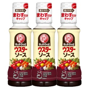 BullDog 우스타 소스, 200ml, 3개